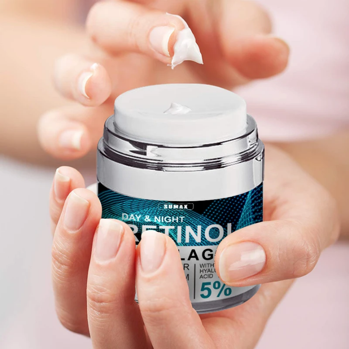 RETINOL & COLLAGEN – Crème Hydratante Jour & Nuit ✨ Une peau plus lisse, plus ferme et intensément hydratée, jour après jour.