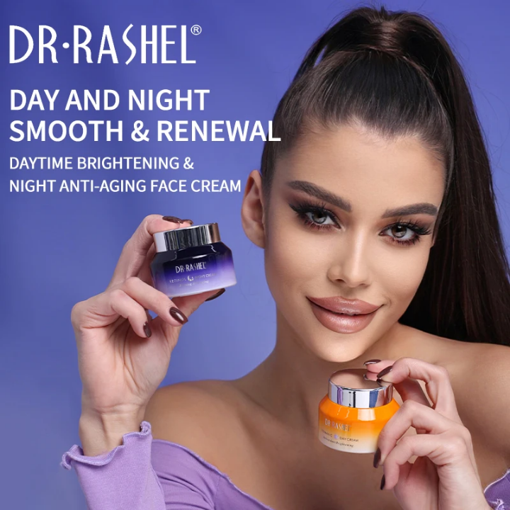 DR. RASHEL – Coffret Jour & Nuit à la Vitamine C & Rétinol Retrouvez une peau lumineuse, lisse et éclatante, de jour comme de nuit.