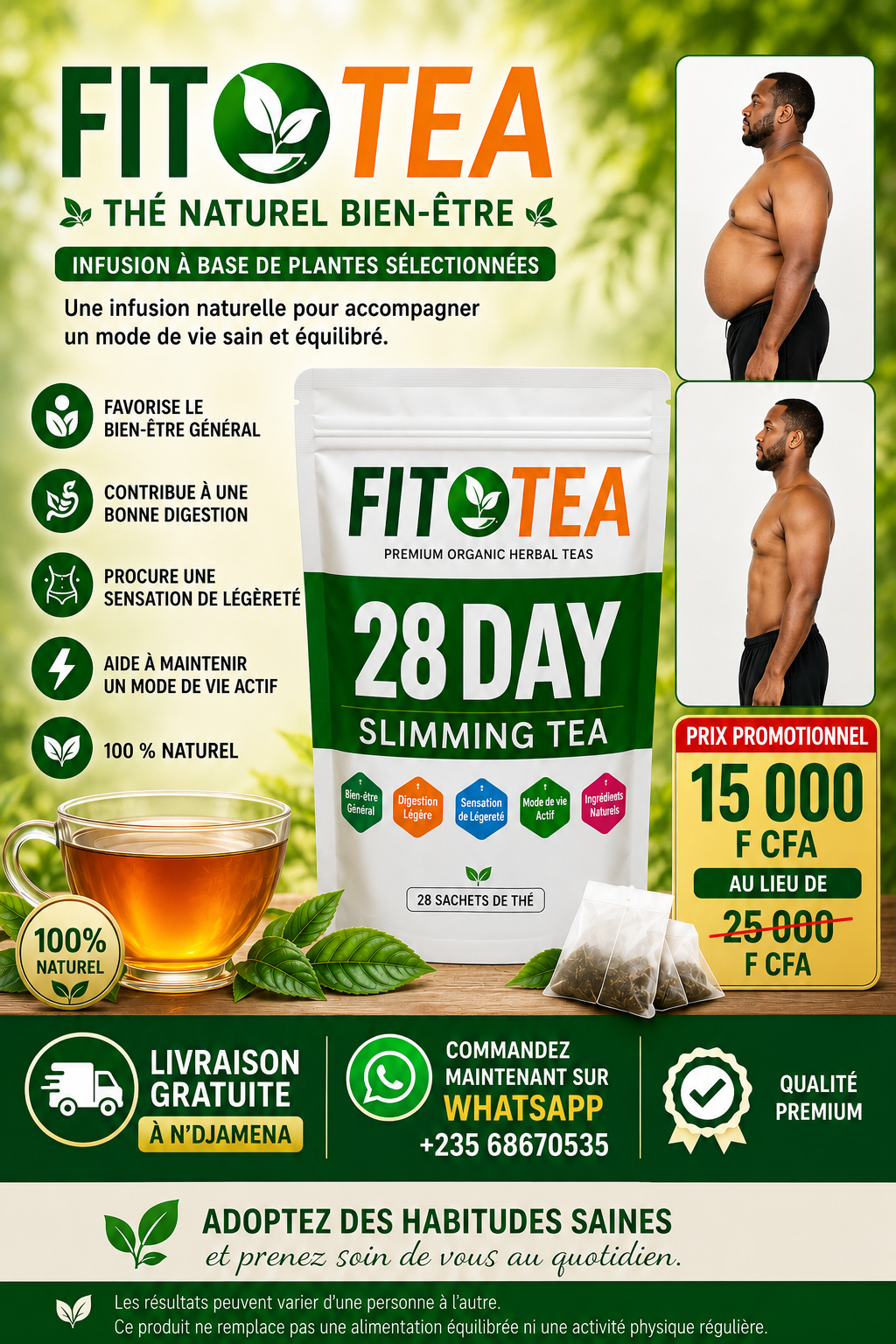 🌿 FITO TEA – Thé Minceur 28 Jours
