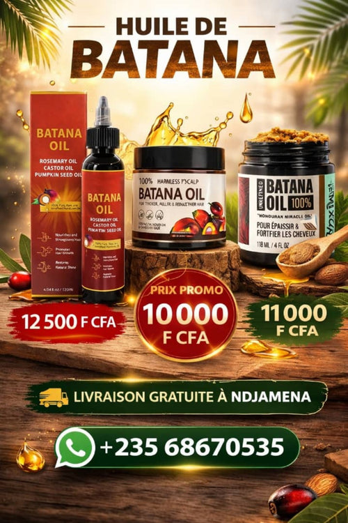 Batana Oil – Retrouvez des cheveux plus forts, plus longs et plus brillants !